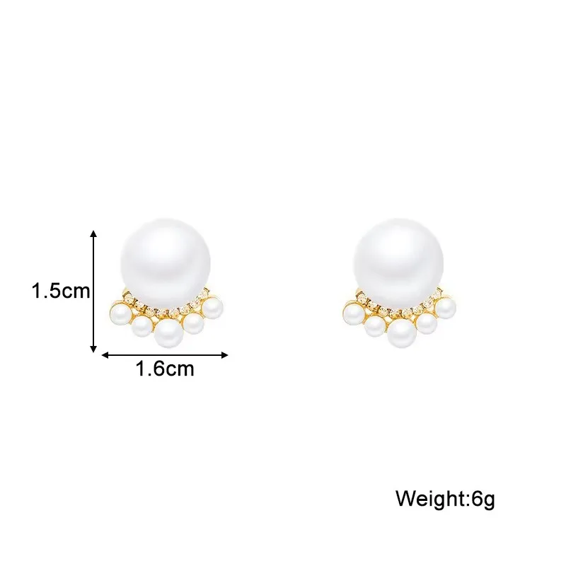 Trendy Neue Weiße Hängende Ohrringe für Frauen Transluzente Acryl Blume Baumeln Ohrringe Strass Imitation Perle Ohr Schmuck – Detail 21