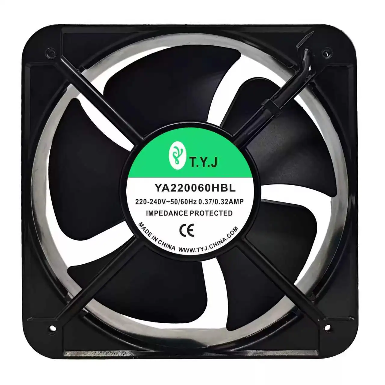 Original For T.Y.J YA220060HBL AC 220V 240V Dual Ball Bearing 18060 18cm Impedance Protected Axial Cooling Fan