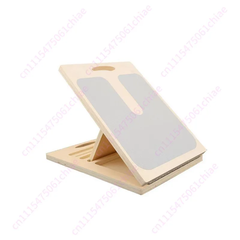 Wooden Stretch Bar Oblique Pedal Fitness Adjustable Achilles Tendon Calf Stretching Exercise Foldable Stretch Bar