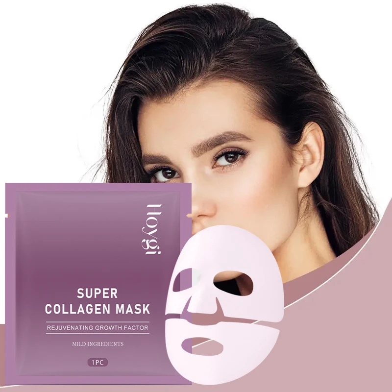 Bio Collagen Face Mask Moisture Replenishment Shrink Pores Deep Hydrating Mask Moisturizing Refreshing Brightening Face Care