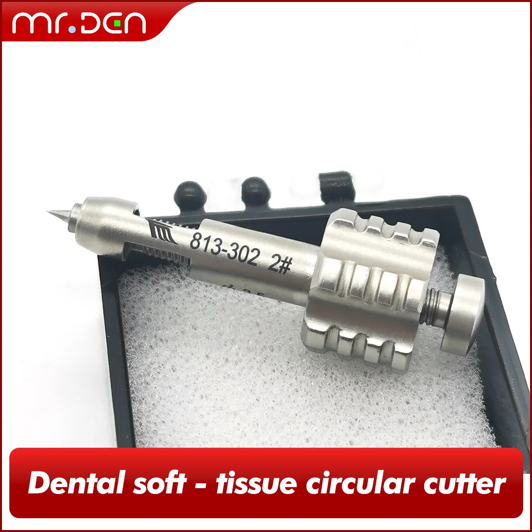 MR DEN Tissue Punch Drill Dental Trephine Bur Bone Harvest Drill Dental Implant Positioning Surgical Instrument GBR Bone Graftin