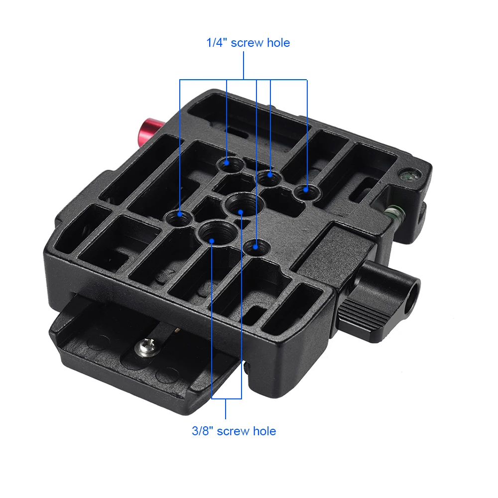 Video Camera Tripod Quick Release Clamp Adapter with Quick Release Plate Compatible for Manfrotto 501 500AH 701HDV 503HDV Q5