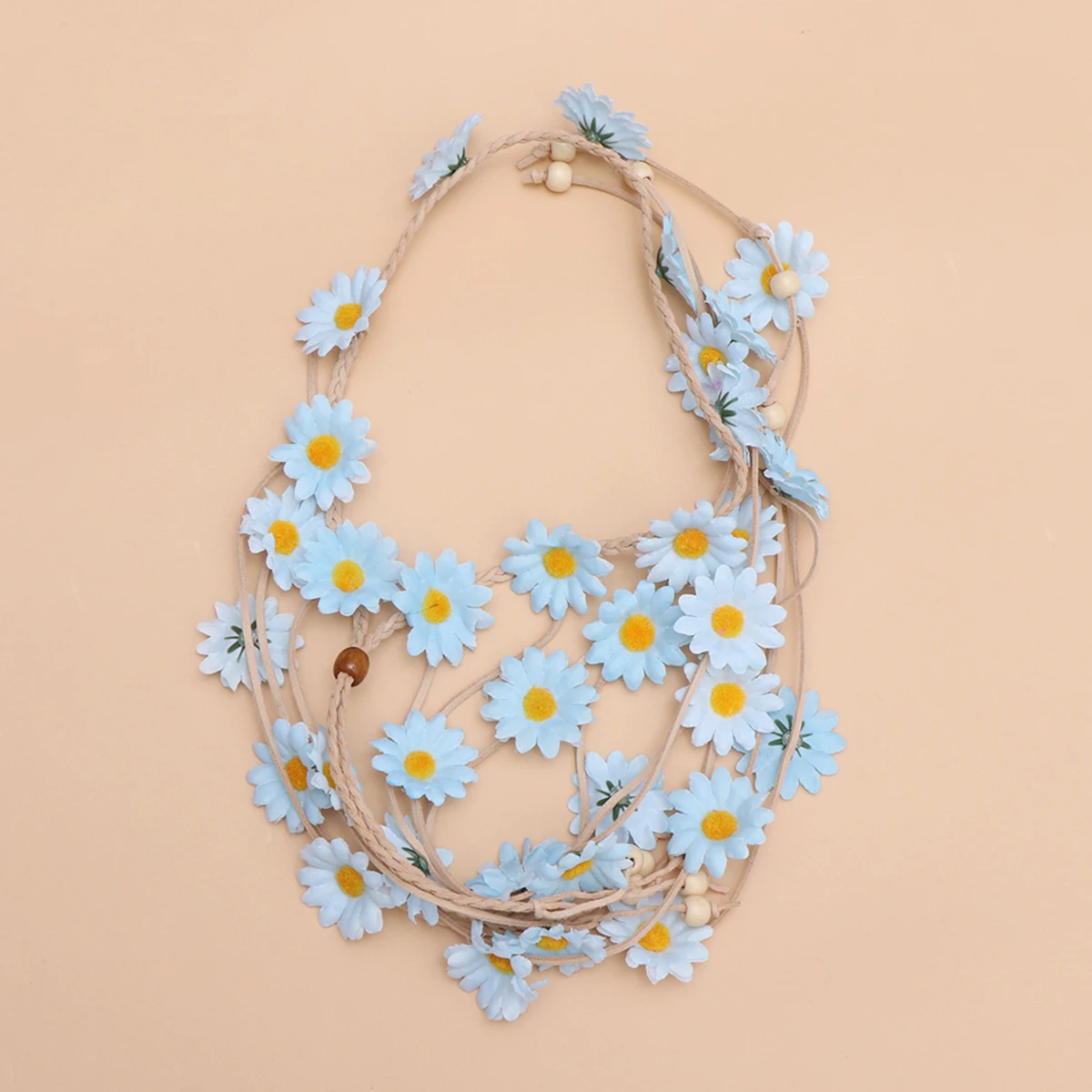 

Adjustable Headband Bohemian Bands Women Fashion Trendy Headbands for Blue Long Hair
