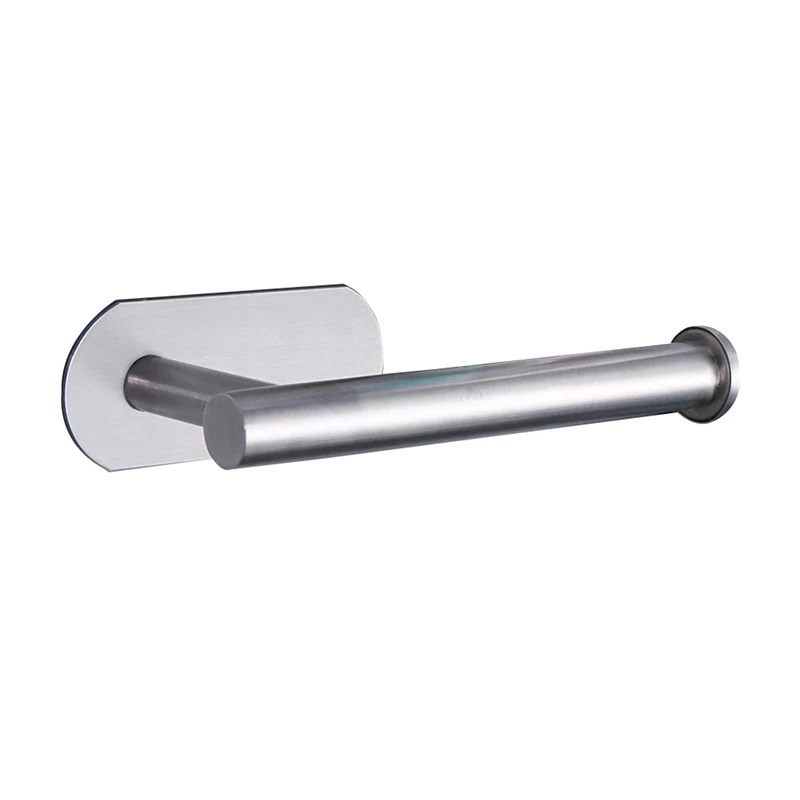 Toilet Paper Holder No Drilling For Bathroom And Washroom, 304 Stainless Steel Brushed Nickel (Silver)