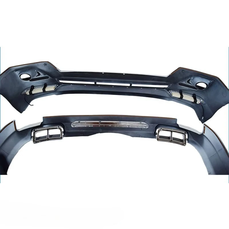 

Car Accessories Body Kit New Design For Fj150 Prado Front Rear With LED Light Style Bumper Lip 2014 -2017 Prado
