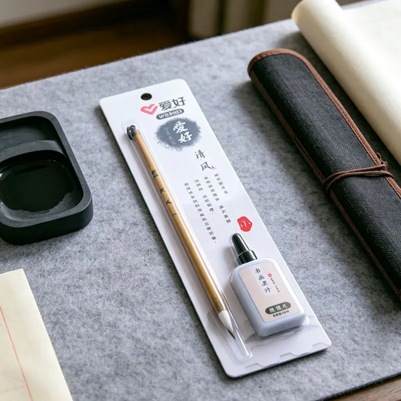 1pcs Calligraphy Brush Soft Weasel Hair Small Regular Stylus for Student Drawing Writing Chinese Calligraphy Brush Calligraphy