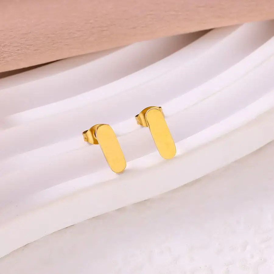 مجموعة مجوهرات هندسية مطلية بالذهب: قلادة + سوار + أقراط، مجوهرات ساحرة مستطيلة بسيطة، هدية عصرية للنساء"