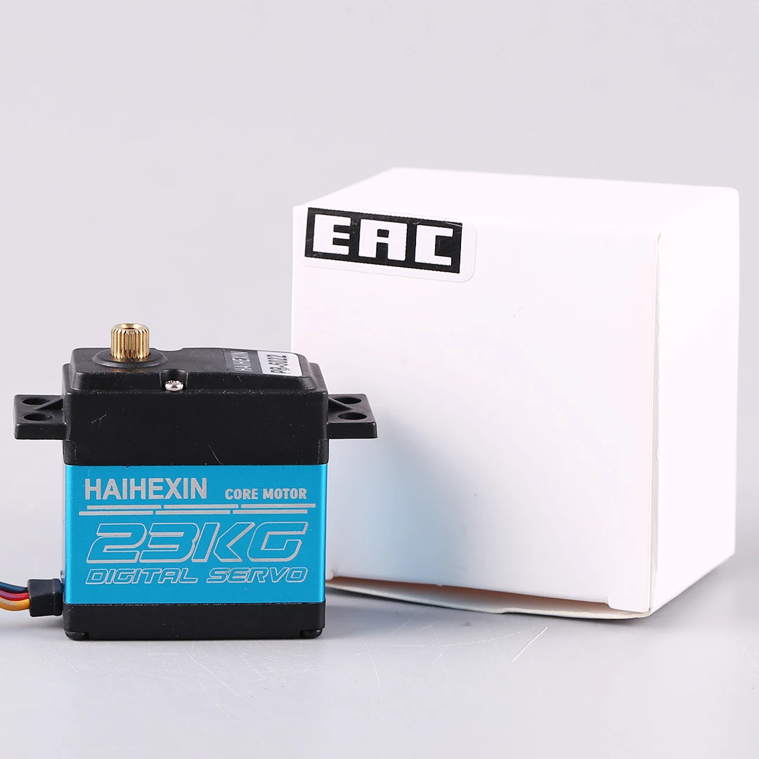 

HAIHEXIN V4 23 кг металлический цифровой сервопривод, модель самолета с высоким крутящим моментом, брызгозащищенная шестерня из нержавеющей стали