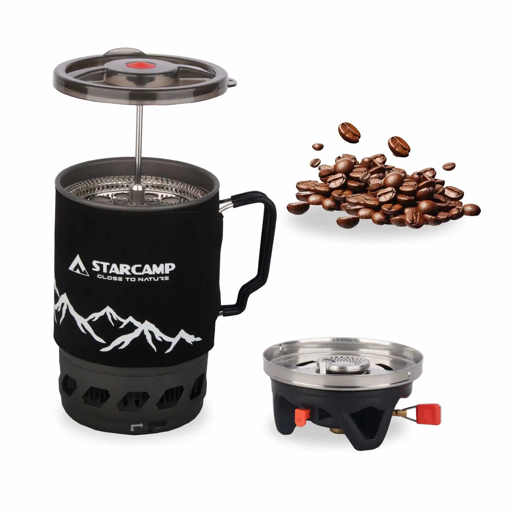 starcamp-900ml-jet-fastboil-camping-cooking-system-gas-stove-coffee-pot-outdoor-gas-burner