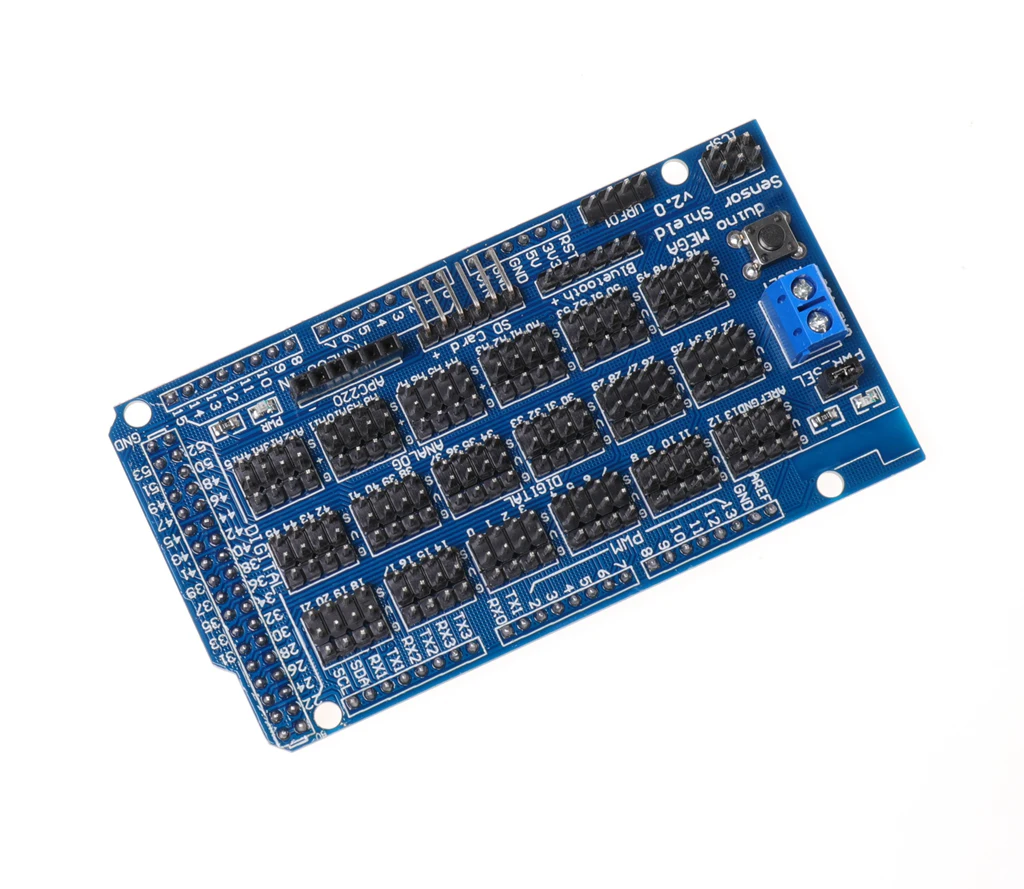 Per Arduino MEGA Sensore Shield V1.0 V2.0 Scheda di sviluppo di espansione dedicata MEGA 2560 Sup IIC Bluetooth SD Robot Parti FAI DA TE