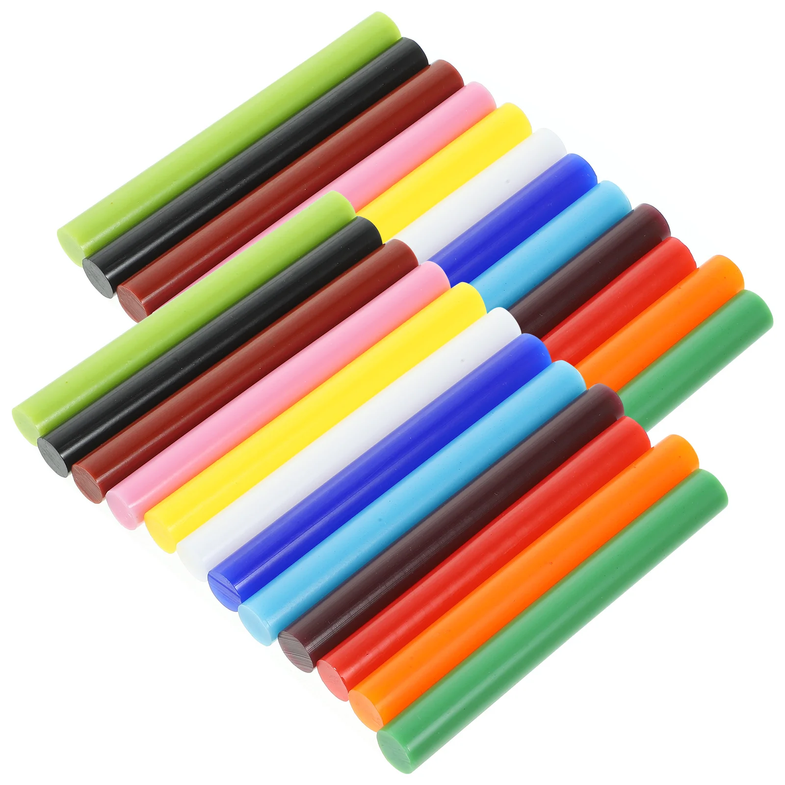 36Pcs Crafting Hot Glue Sticks Vibrant Colors Time Strong Adhesion for DIY Projects Home Decor Sealing Large Area