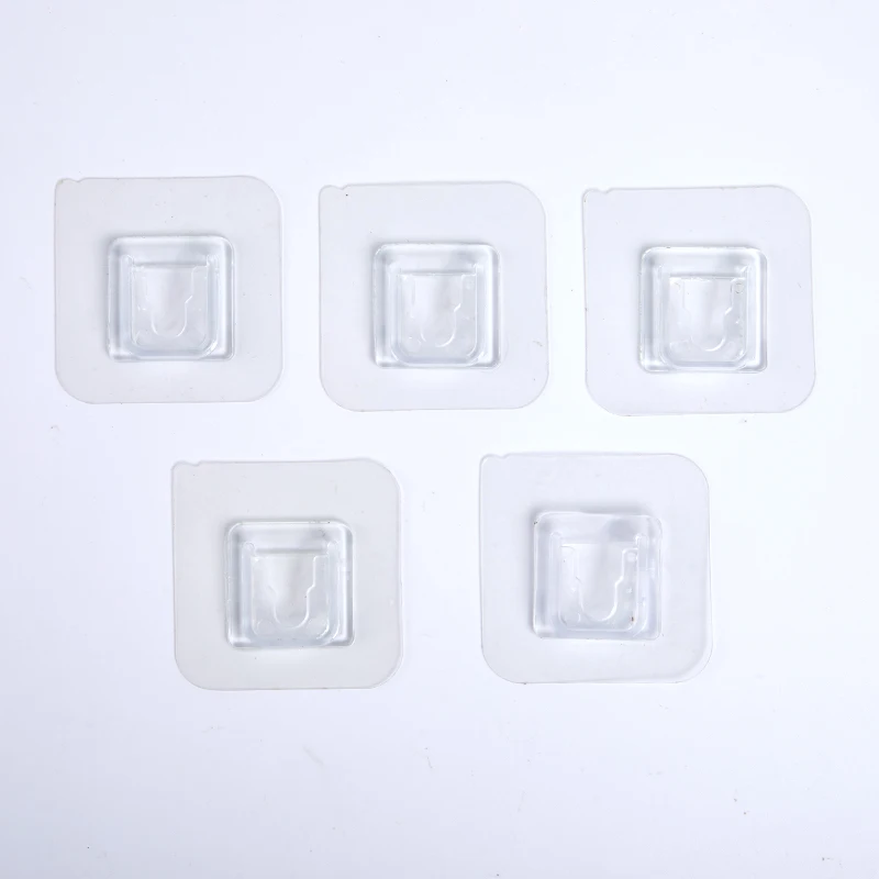 

Double-Sided Adhesive Wall Hook Hanger Strong Transparent Wall Storage Sucker