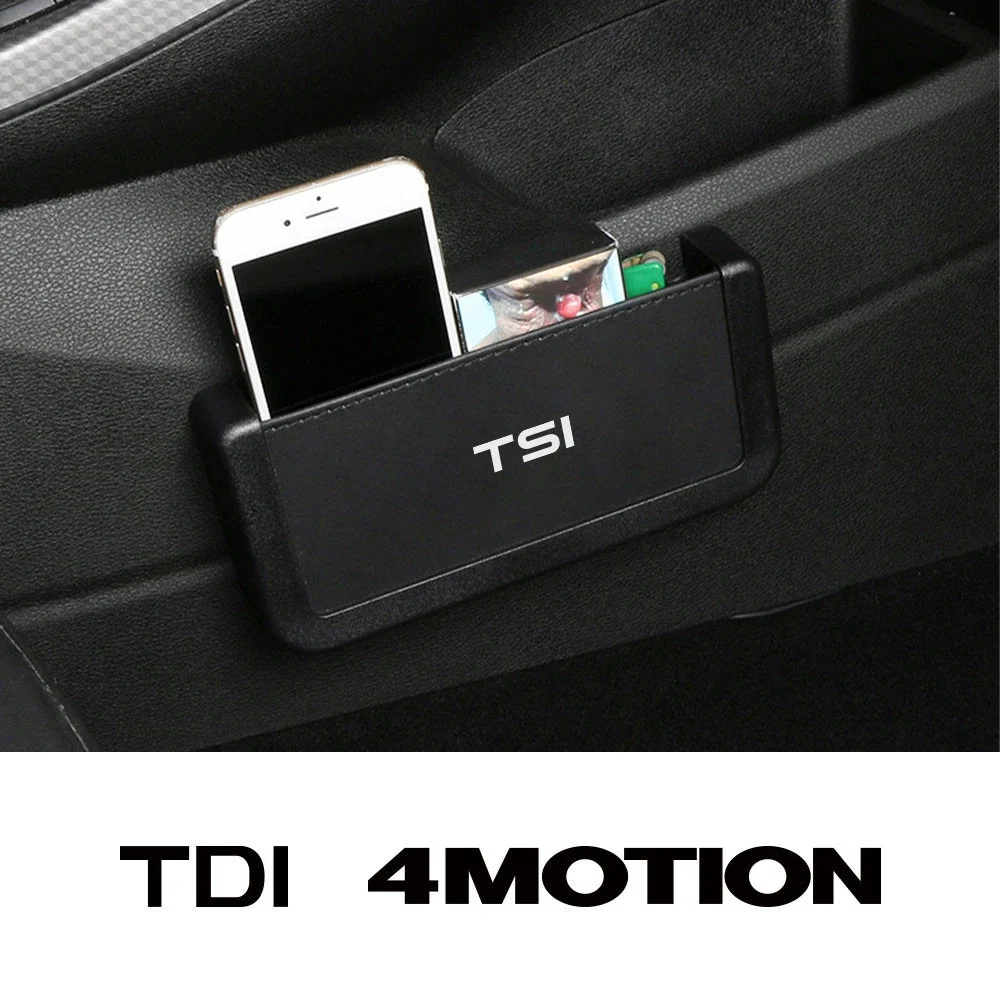 Car Paste Hanging Storage Box Case Car Interior Accessories For VW Volkswagen TSI TDI 4Motion Jetta Tiguan Touareg Beetle Arteon