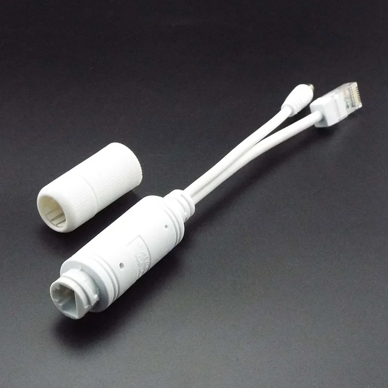 POE Splitter 48V to 12V Waterproof Adapter Cable Power Supply Module POE Injector for CCTV IP Camera E4