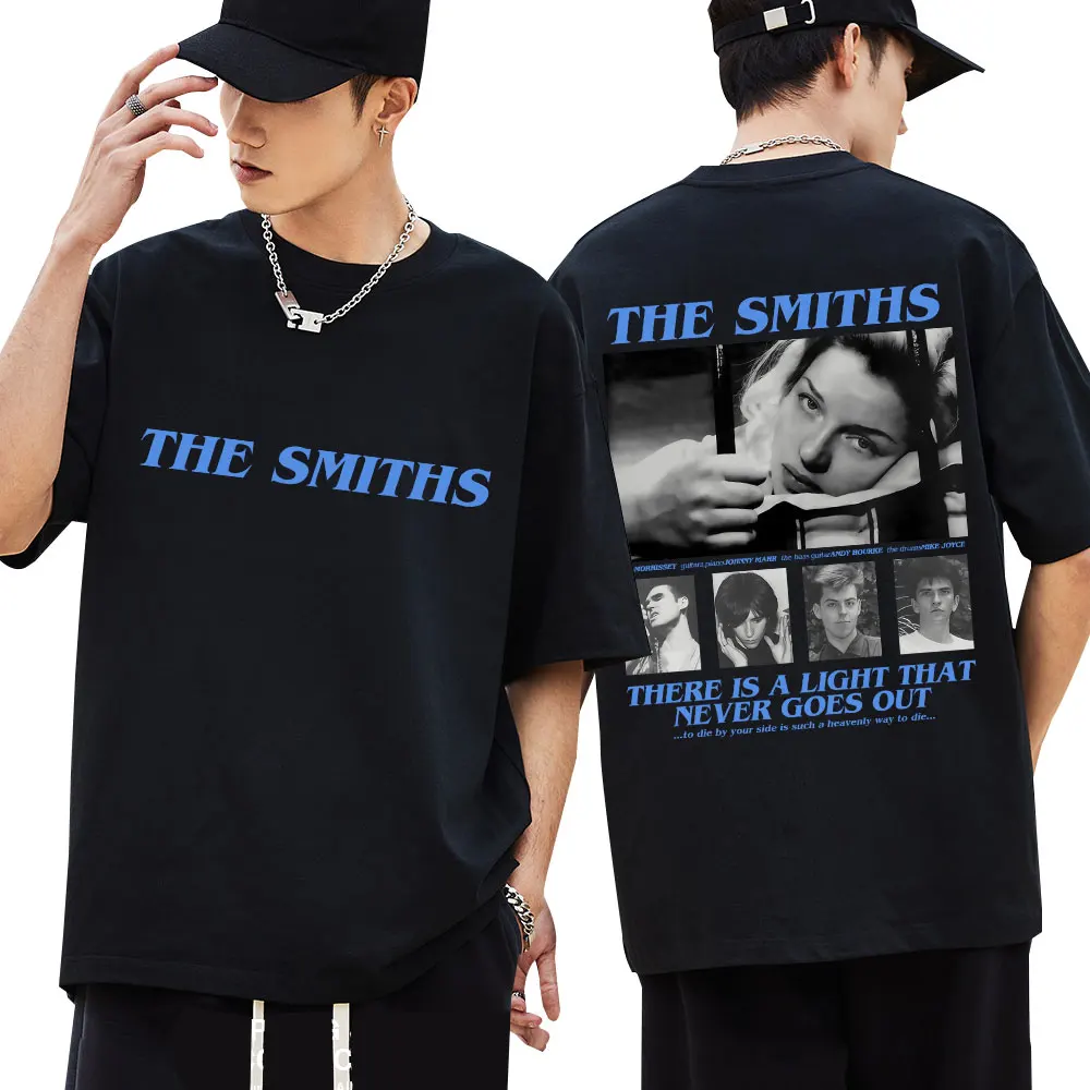 

Футболки British Rock Band The Smiths The Queen Is Dead 1980 Morrissey, винтажные мужские футболки, мужская хлопковая свободная футболка в стиле хип-хоп