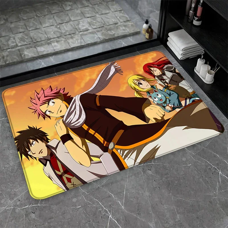 Floor Mat Bathroom Carpet FAIRY TAIL Custom Entrance Doormat Living Room Rug Home Carpets Bath Mats Rugs Foot Kitchen Prayer