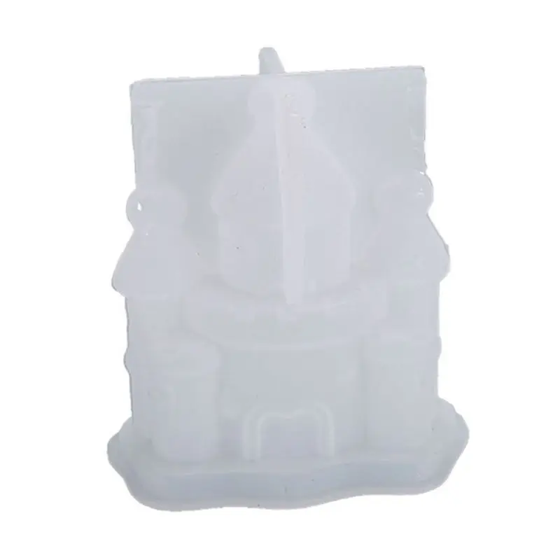 

Handmade Castle House Fantasy Decoration Mold DIY Aroma Plaster Silicone Mold