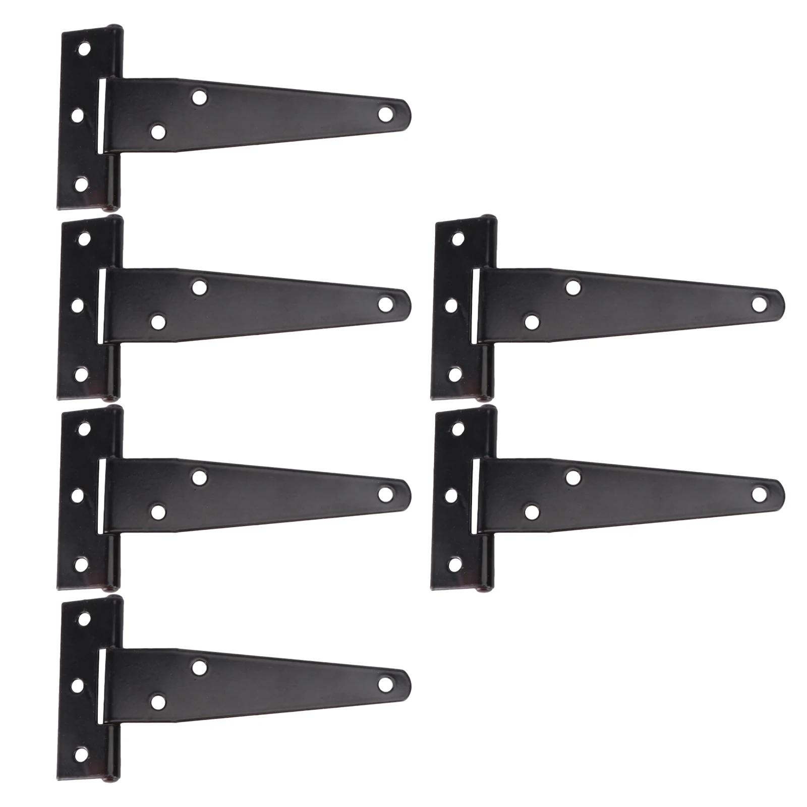 

6pcs T-hinges 4 Inch Heavy Duty Gate Furniture Hinges Easy Install Rustproof Practical Use Durable Hardware