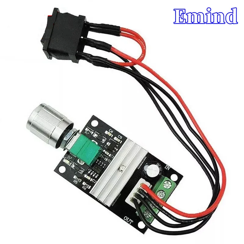 

PWM DC Motor Governor 3A Speed Control Switch Forward And Reverse 6V12V24V With Switch Function