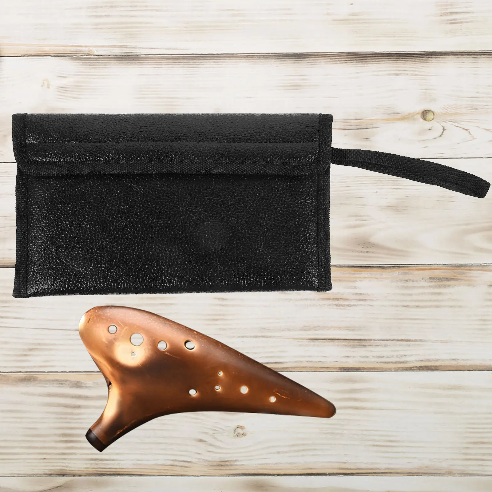 

Ocarina Storage Bag PU Durable Portable Protector Holder for 12 Holes Ocarina Travel Outdoor Carry Pouch Anti-Lost Storage Bag