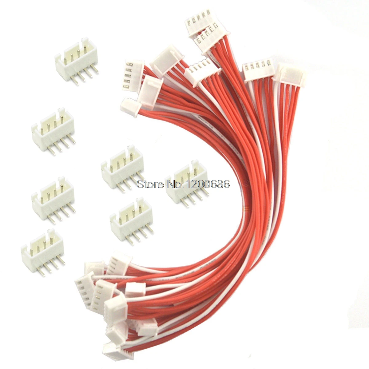 

30CM 24AWG 4P Double-end XH 2.54mm 4Pin Battery Connector Plug Female & Male with Wire