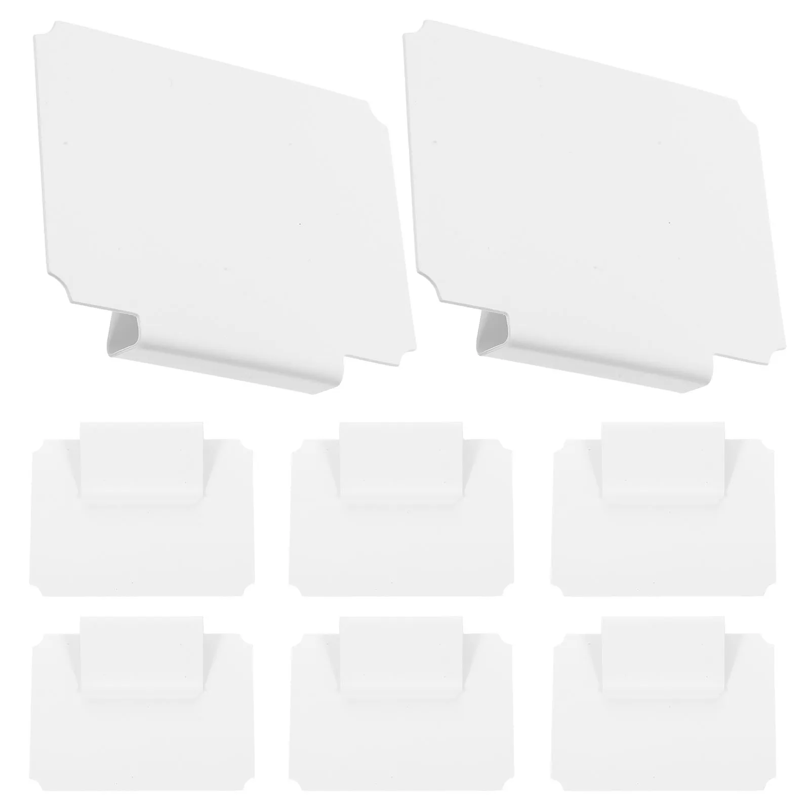 

8Pcs Basket Label Clips Lightweight PVC Clip on Labels for Storage Bins Basket Organization Tags Bin Clips Labels for Baskets