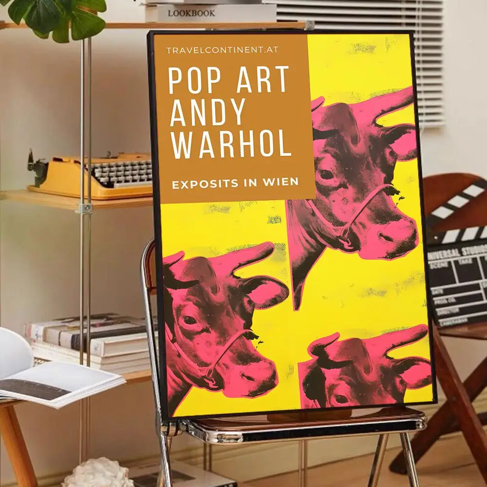 Andy Warhol Canvas Painting Movie Sticky Posters Fancy Wall Sticker for Living Room Bar Decoration Vintage Decorative Painting