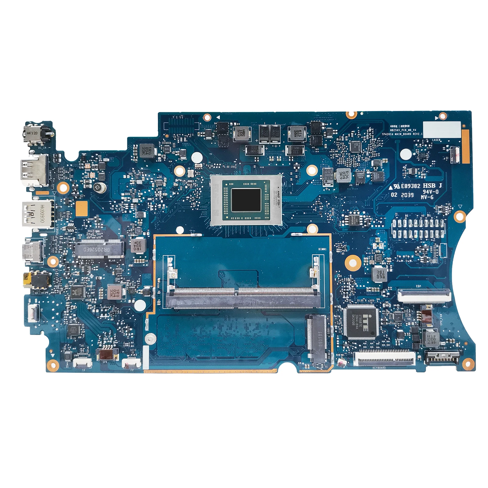 Carte mère d'ordinateur portable pour ASUS Vivobook Flip TP420I, carte mère d'ordinateur portable TP420IA avec CPU R3 R5 R7 4G/8G-RAM NB2565-PCB-MB-V4