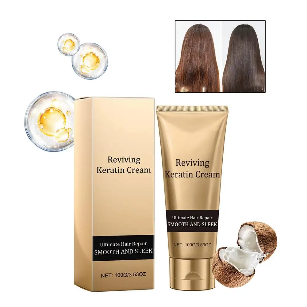 8 Seconds Hair Smoothing Straightening Keratin Soft Professional Care Cream Frizz Repair Treatment Hair Hair Damaged X2j9