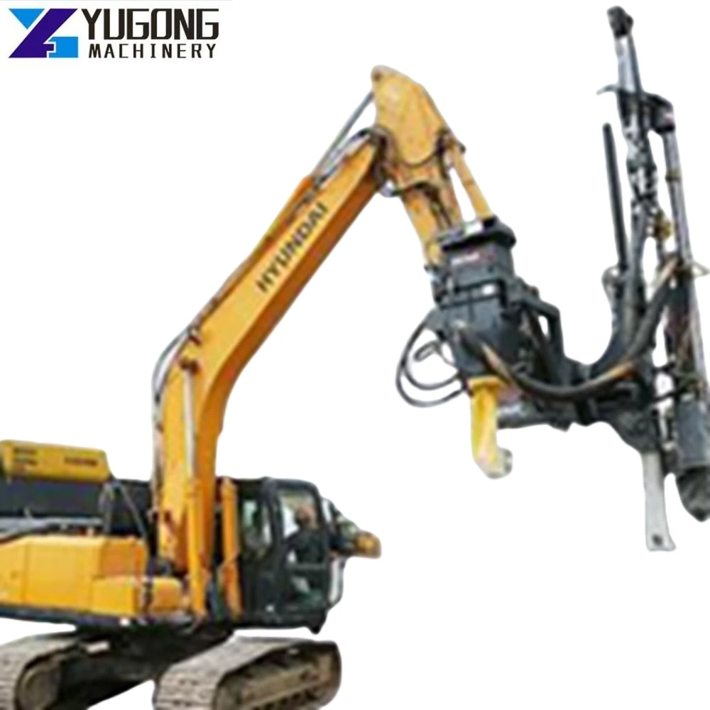 YG Dexterous Mine Drilling Rig for Mine Blasting DTH Drilling Rig Mounted on Excavator for Rock Drilling