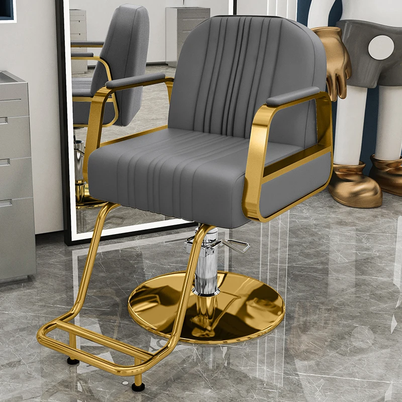 

European Unique Barber Chairs Luxury Exquisite Simple Modern Salon Chairs Classic Versatile Silla Para Lashista Salon Furniture