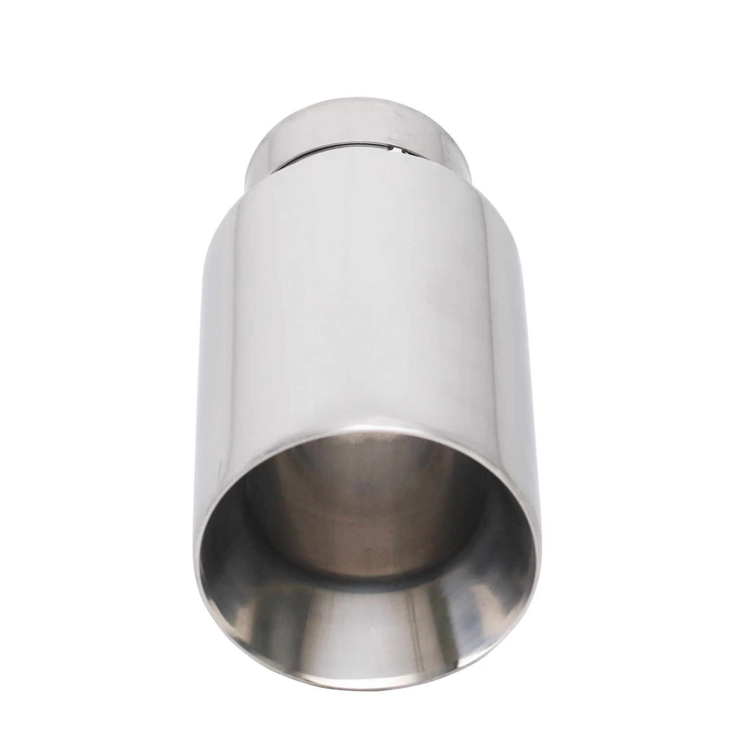 

Decorative Exhaust Muffler End Tailpipe Throat Pipe Stainless Steel 2.5" Inlet 3.5" Outlet Exhaust Tip with Clamp