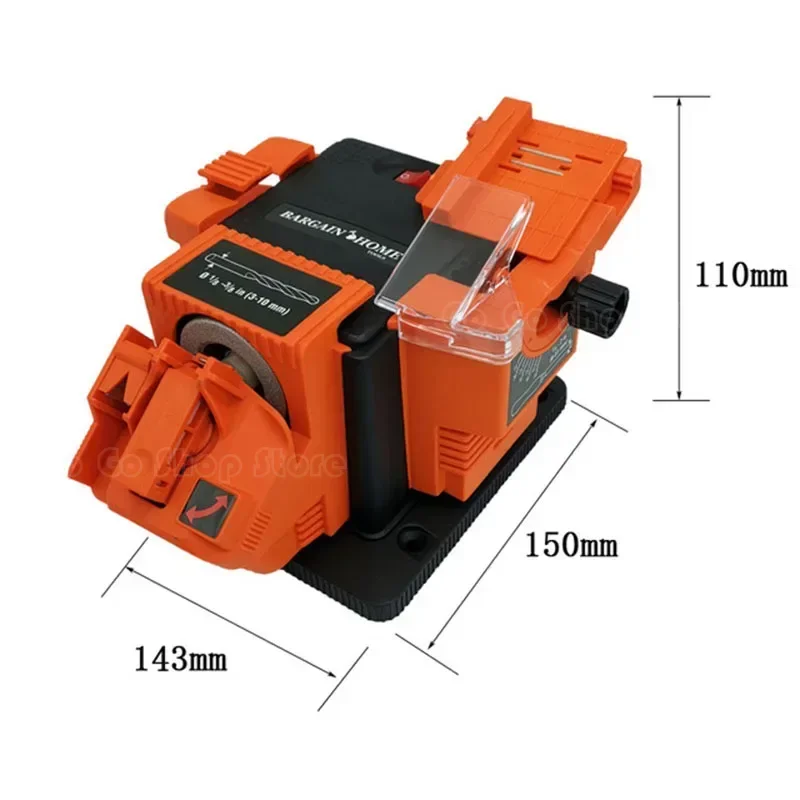 110/220V Knife Sharpener Grinding Drill Grinding Drill Bit Machine Electric Scissors Planer Multifunction Grinding Wheel Machine