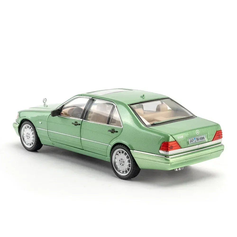 1:24 Mercedes-Benz W140 320SEL Classic Limousine Alloy Diecast Model Car Sound &light Decoration Gift For Friend Present C335