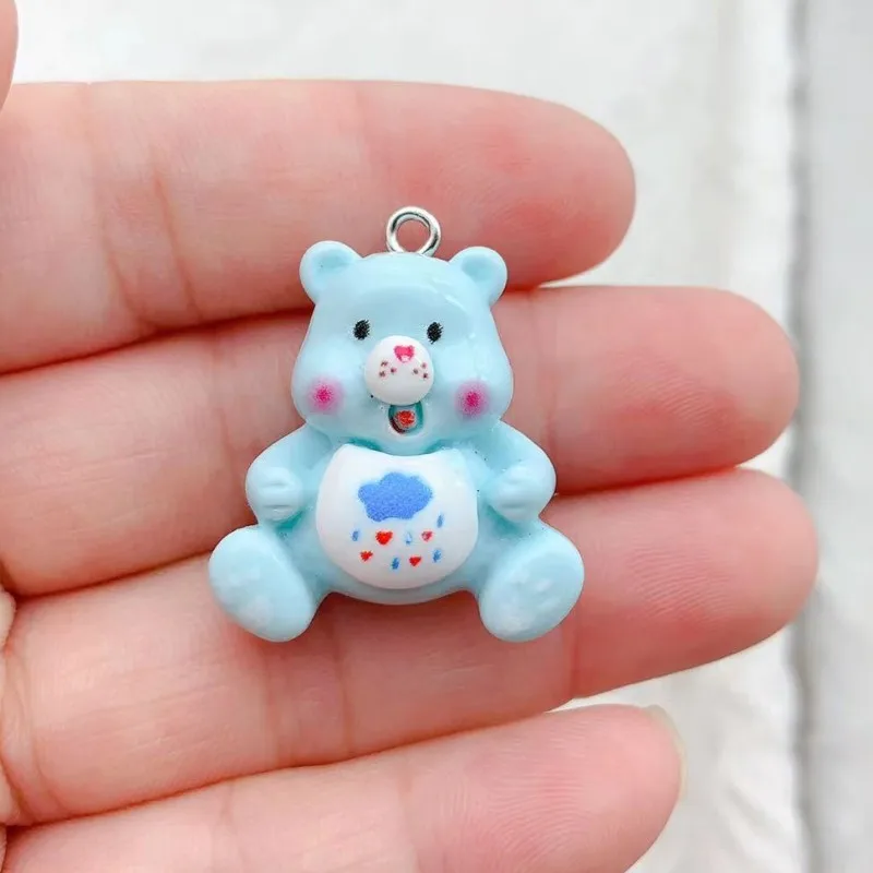 10pcs 3D Resin Cartoon Charms Bear Shape Charms Pendant For DIY Necklaces Earrings Bracelets Keychain Jewelry Making Findings