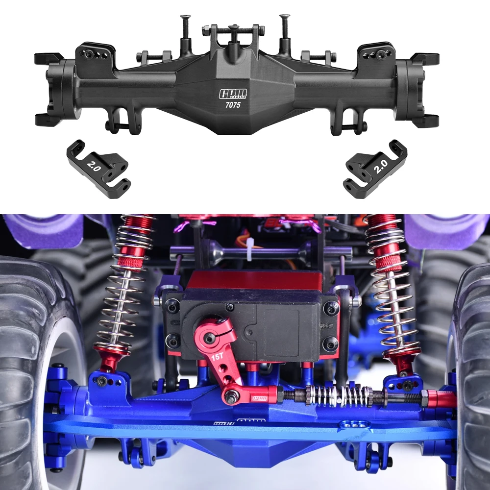 Zestaw metalowych obudów przedniej osi GPM LOS-1805 LOS-1824 do LOSI 1/8 LMT Solid Axle 1.0 2.0 1/10 LMT L0S04027 Monster Truck Rc Car