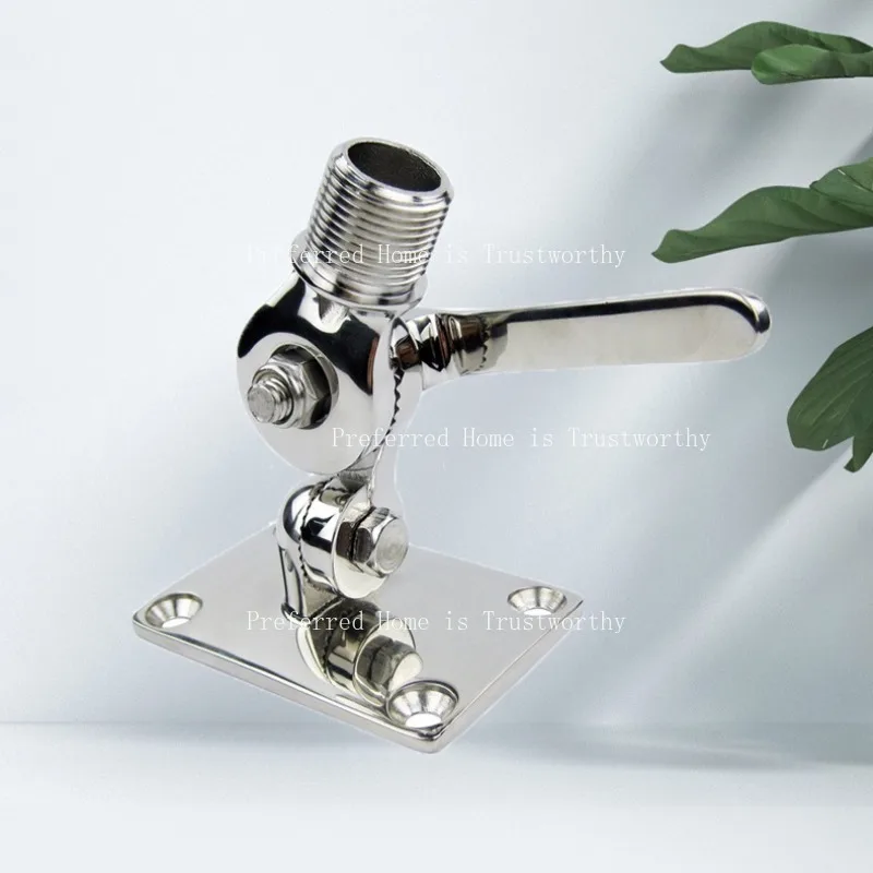 

316 Stainless Steel Antenna Base Connector Base Adjustable Antenna Base Yacht Hardware Accessories