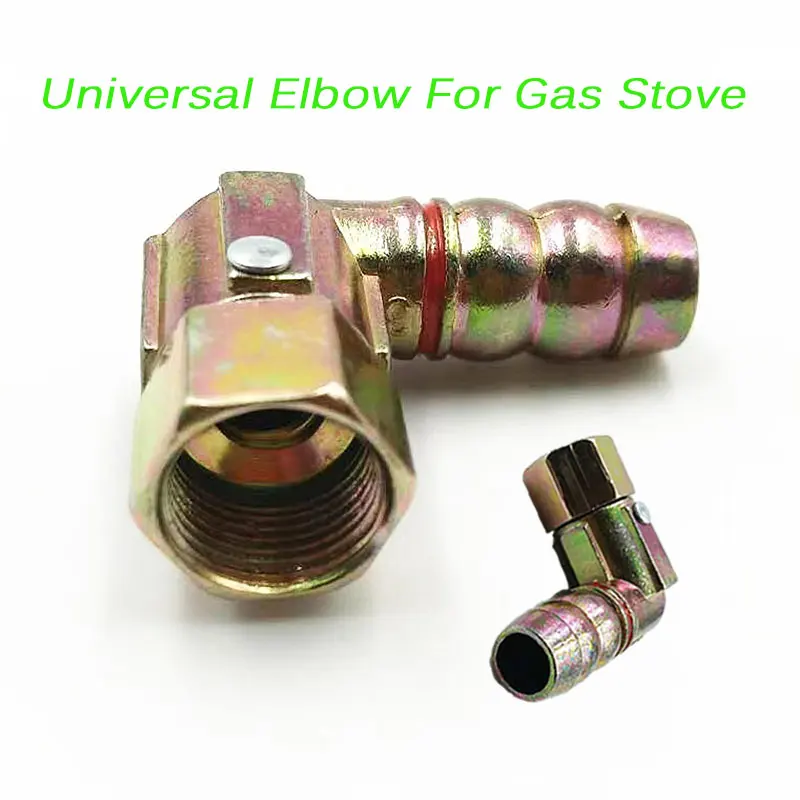 

5 Pcs Gas Stove Universal Joint Hose Connection Internal Thread Gas Inlet Elbow Screw Gas Stove Accessories