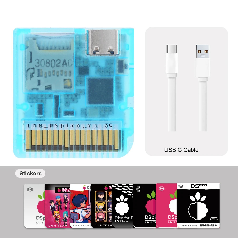 Chiscart DSpico USB C Version Game Cartridge For NDS NDSL DSi 3DS Consoles image 3