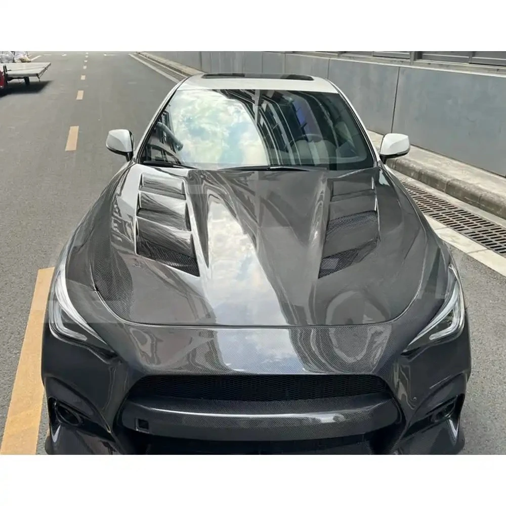 المصد الأمامي من ألياف الكربون طراز Blit لمجموعة هيكل Infiniti Q60