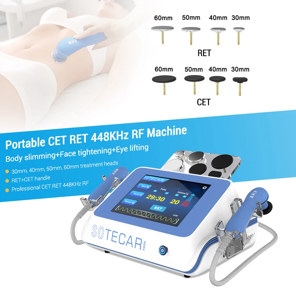 2in1 so Tecar Therapy Physiotherapy 448khz Cet Ret Machine Body Slim & Pian Relief Physiotherapie- und Rehabilitationsgeräte