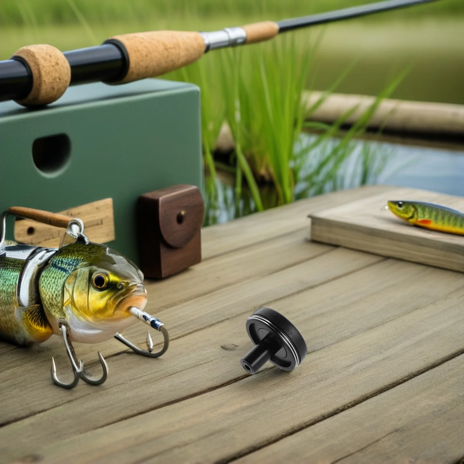 

Aluminum Alloy Fishing Rod Butt Cap 8Mm Black - Replacement End Cushion for Lure Rod Handle - Secure Comfortable Grip Fly