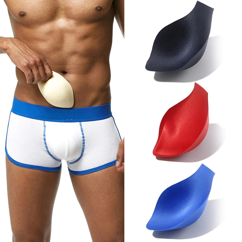 Bragas sexys para hombre, almohadilla para bulto, potenciador de Copa, ropa interior de baño, pantalones cortos, bolsa de esponja, almohadilla de