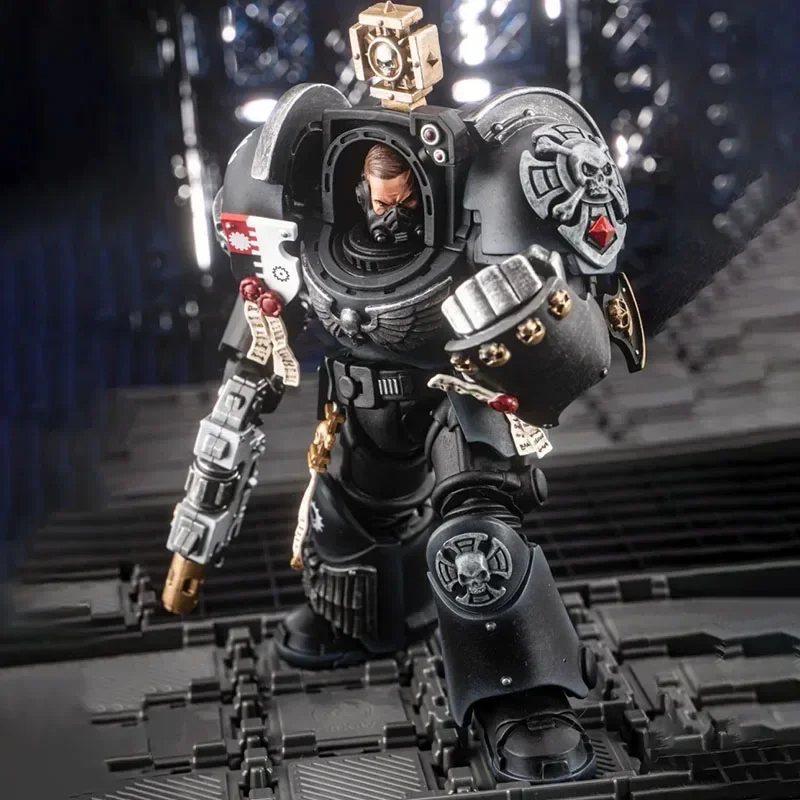 JOYTOY Warhammer 40K รูปมือเหล็กกัปตันใน Terminator เกราะ Action Figure Joint Movable Figurine Collection โหมดของเล่น