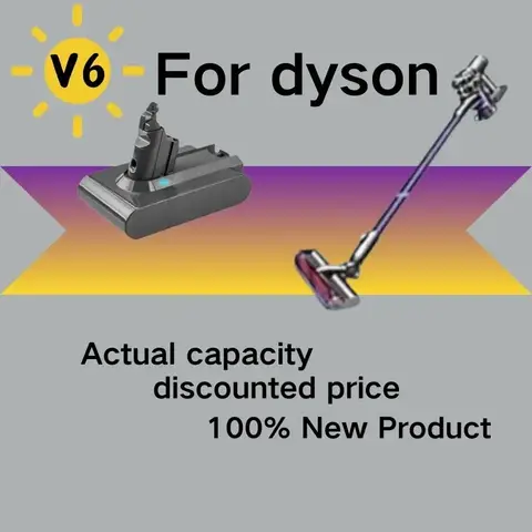 12800mAh V6 DC62 DC74 SV03 SV09 100% new original lithium-ion battery compatible DC58 DC59  battery for DYSON vacuum cleaner