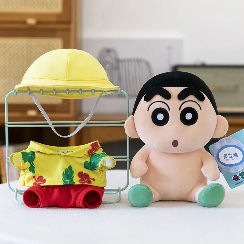 かわいいクレヨンしんちゃんサマービーチシリーズぬいぐるみ、アヒルの浮き輪付き、子供やファンへのプレゼント、お部屋の装飾に
