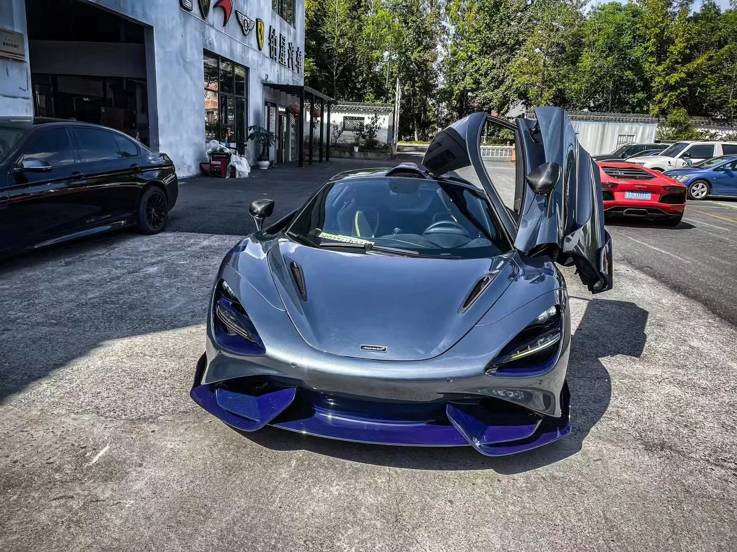 Dry Carbon Fiber 720S Upgrade To 765LT Aerodynamic Body Kit For Mclaren 720 Car Accessories Forged Gloss Matte Front Bumper Lip