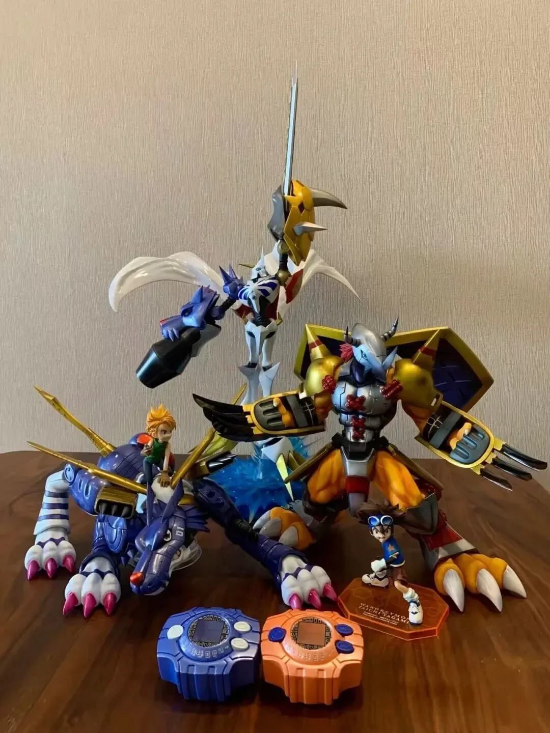 Figura Megahouse Digimon bitwa tyranozaura stal Garuru anioł bogini bestia Omega zabawka prezent urodzinowy