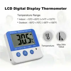 Led termômetro digital para freezer, temperatura e umidade medidor com função de alarme, acessórios para casa