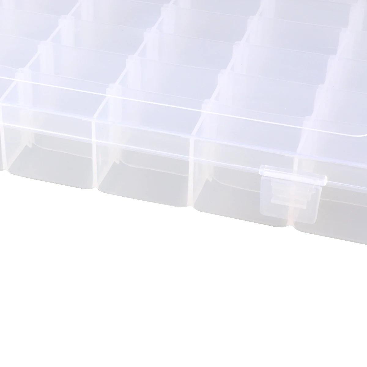 36 شبكة صندوق تخزين من البلاستيك الشفاف منظم مجوهرات أقراط خواتم الخرز مقصورة قابلة للتعديل. 5*17.8*4.3 سنتيمتر #1